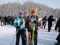  Ann and Irine at Russin ski 2005
