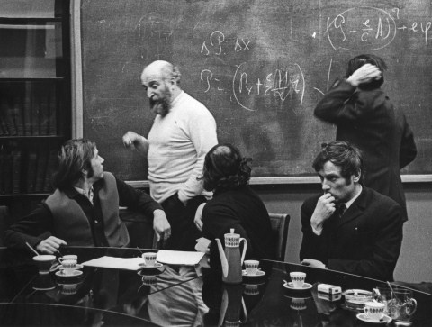 Слева направо В.Е. Балакин Г.И. Будкер В.Н. Байер Г.М. Тумайкин Фотоархив ИЯФ СО РАН